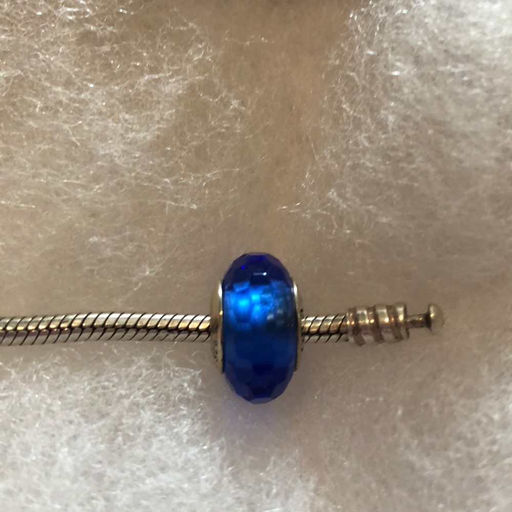 Blue murano charm